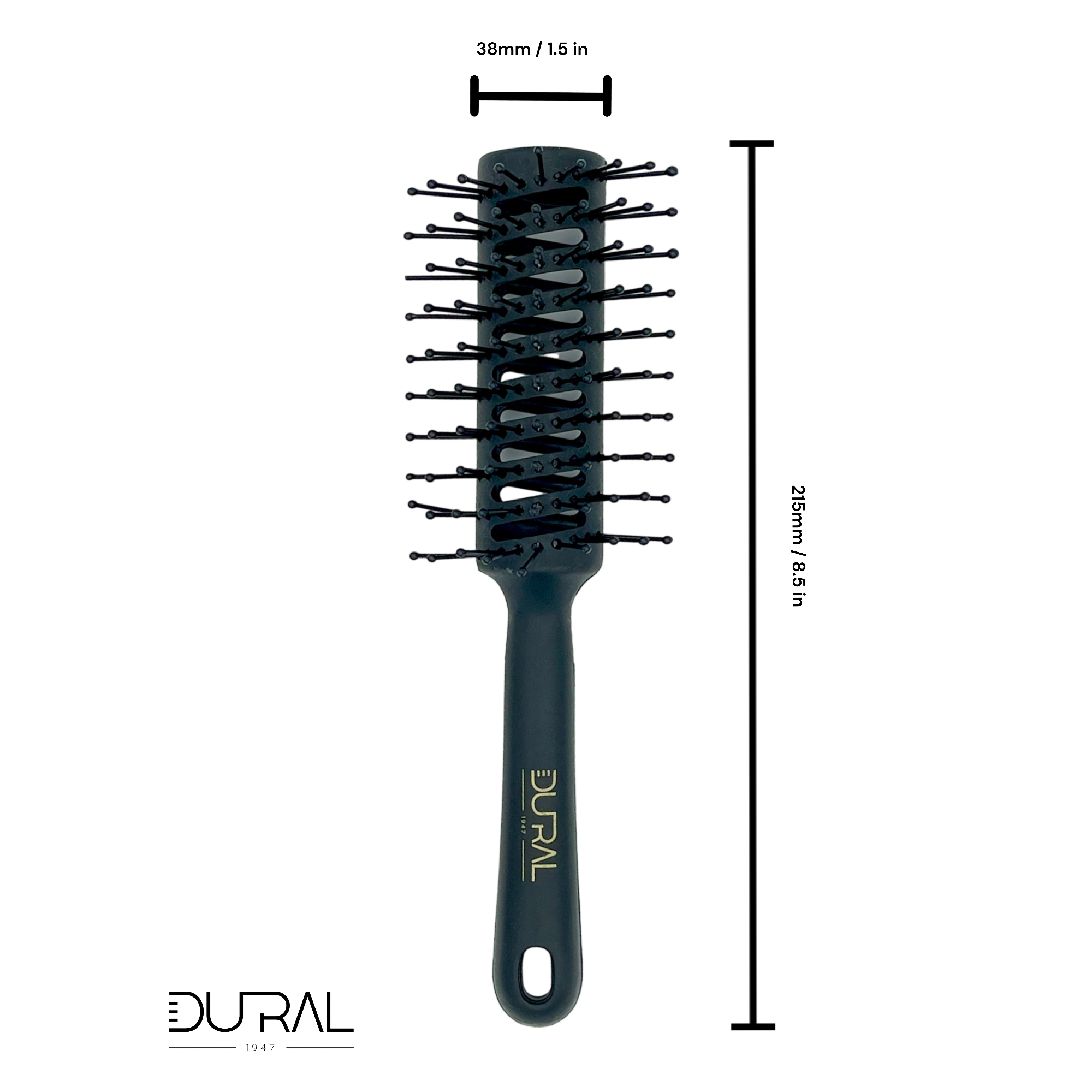 Dural plastic tunnel brush with nylon pins and ball tips