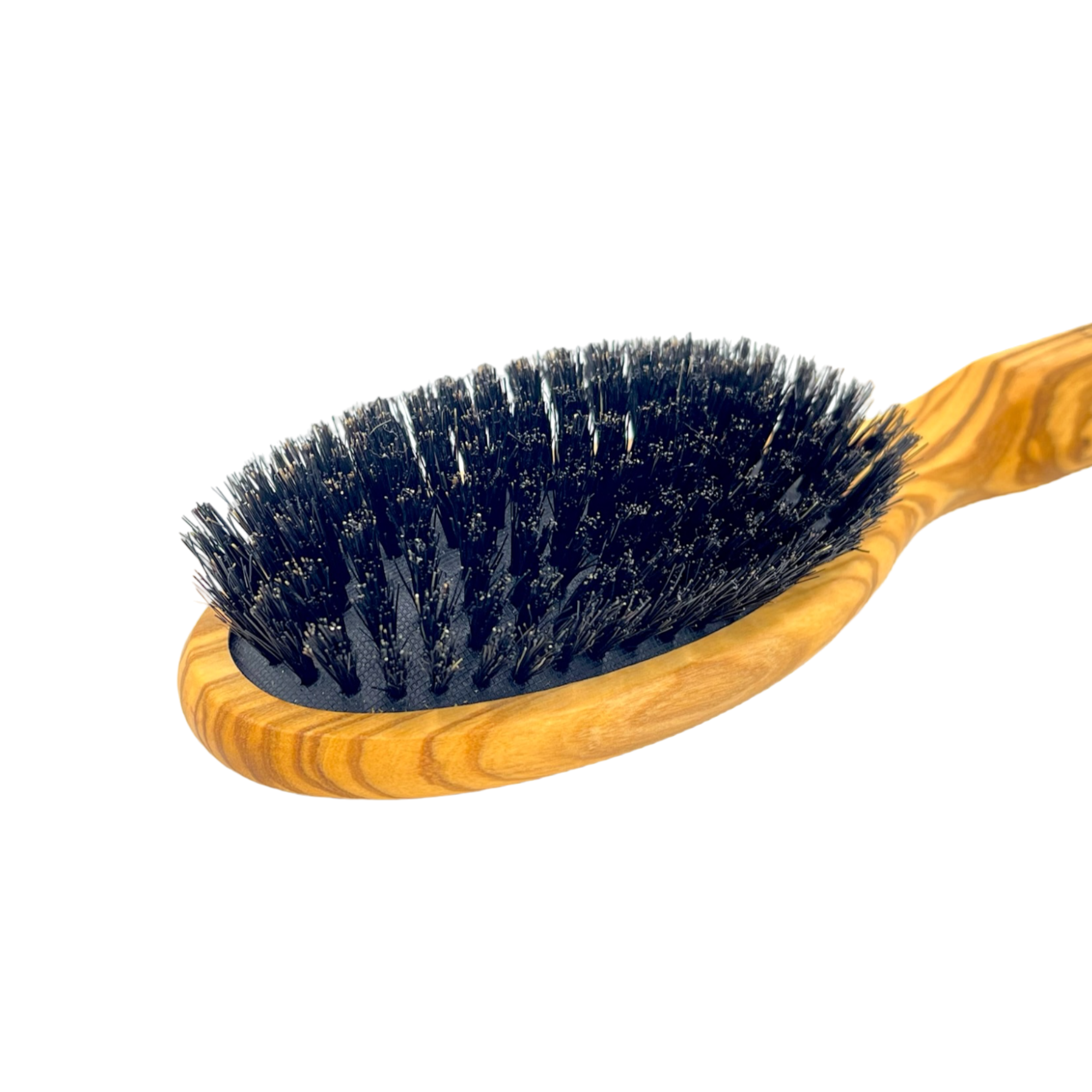 Dural Olive wood rubber cushion hair brush with boar bristles