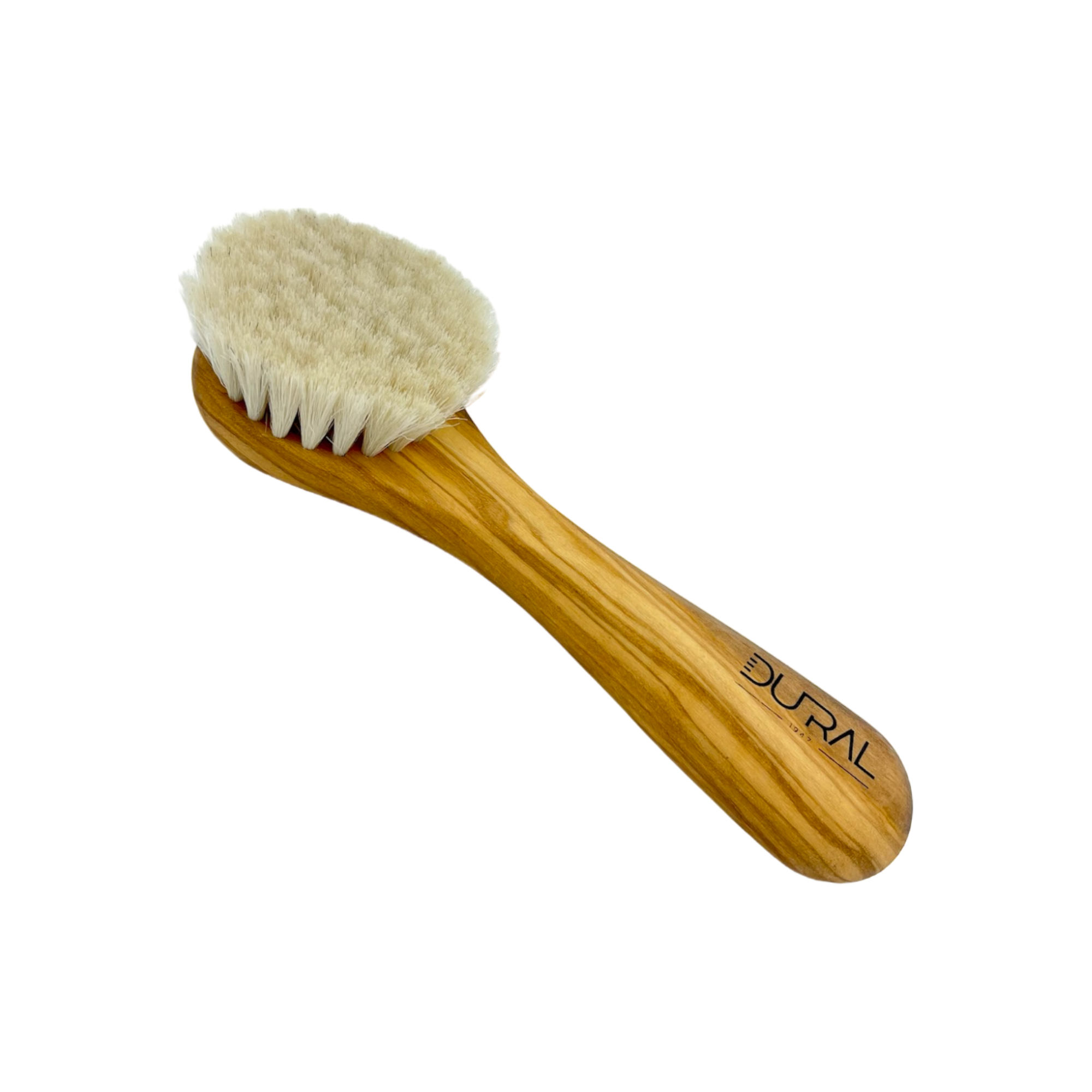 Dural Olive wood face & skin brush with natural goats hair