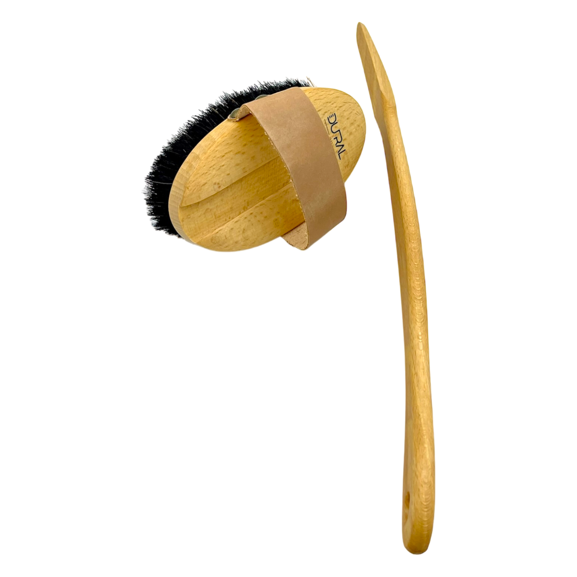 Dural Beech wood ionic body brush - bronze wire & horse hair