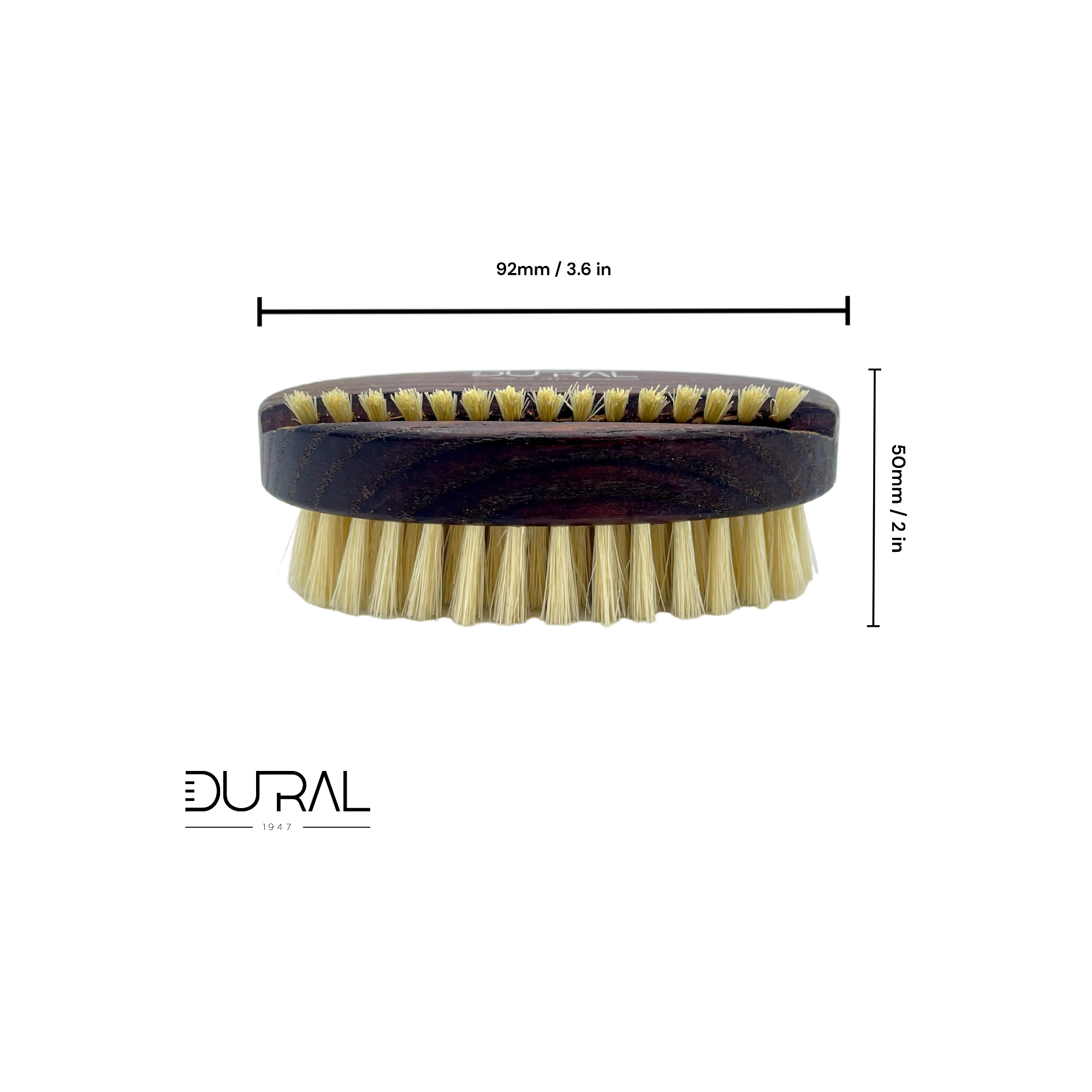 Dural Thermo ash wood hand & nail brush with natural bristles