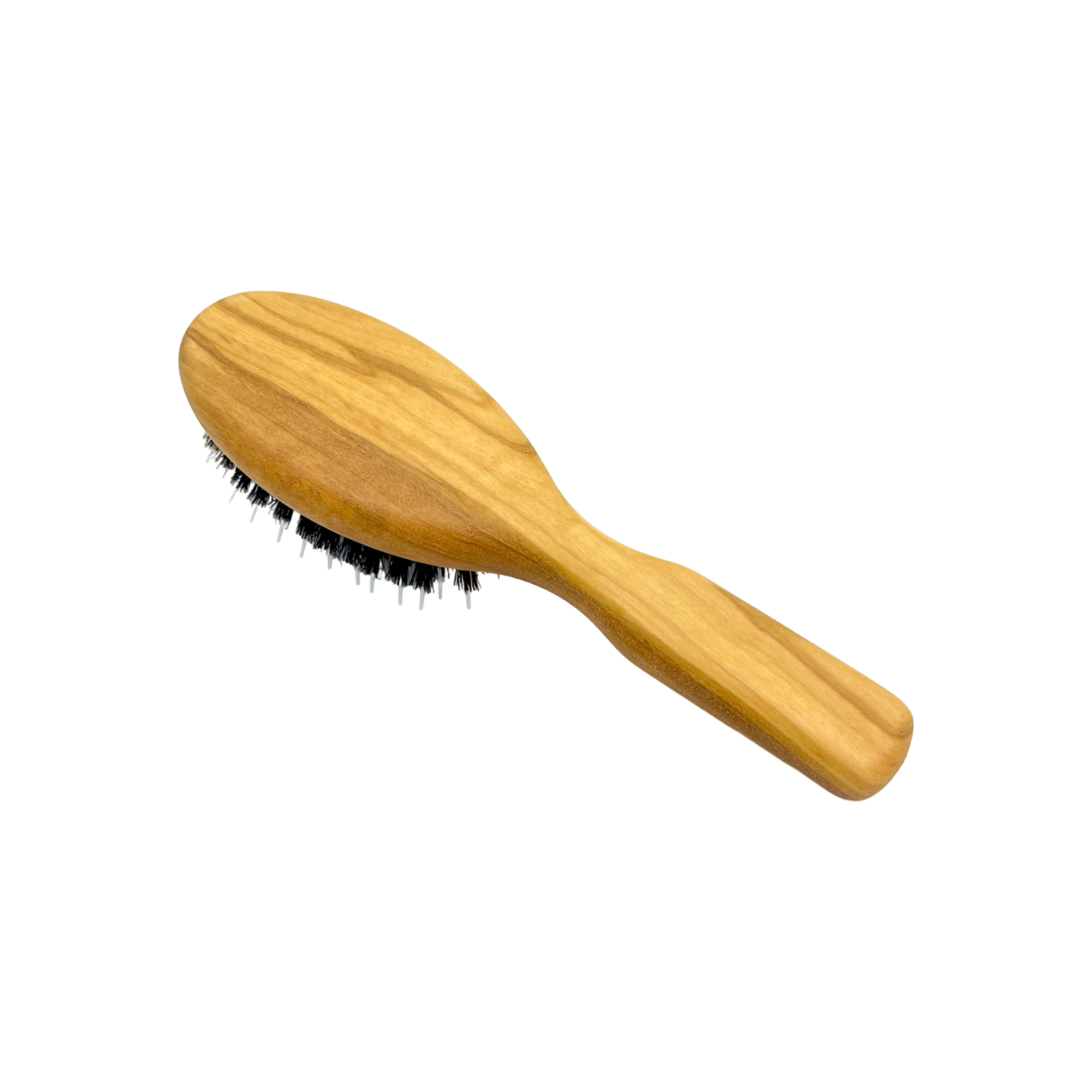 Dural Olive wood rubber cushion hair brush with boar bristles and nylon