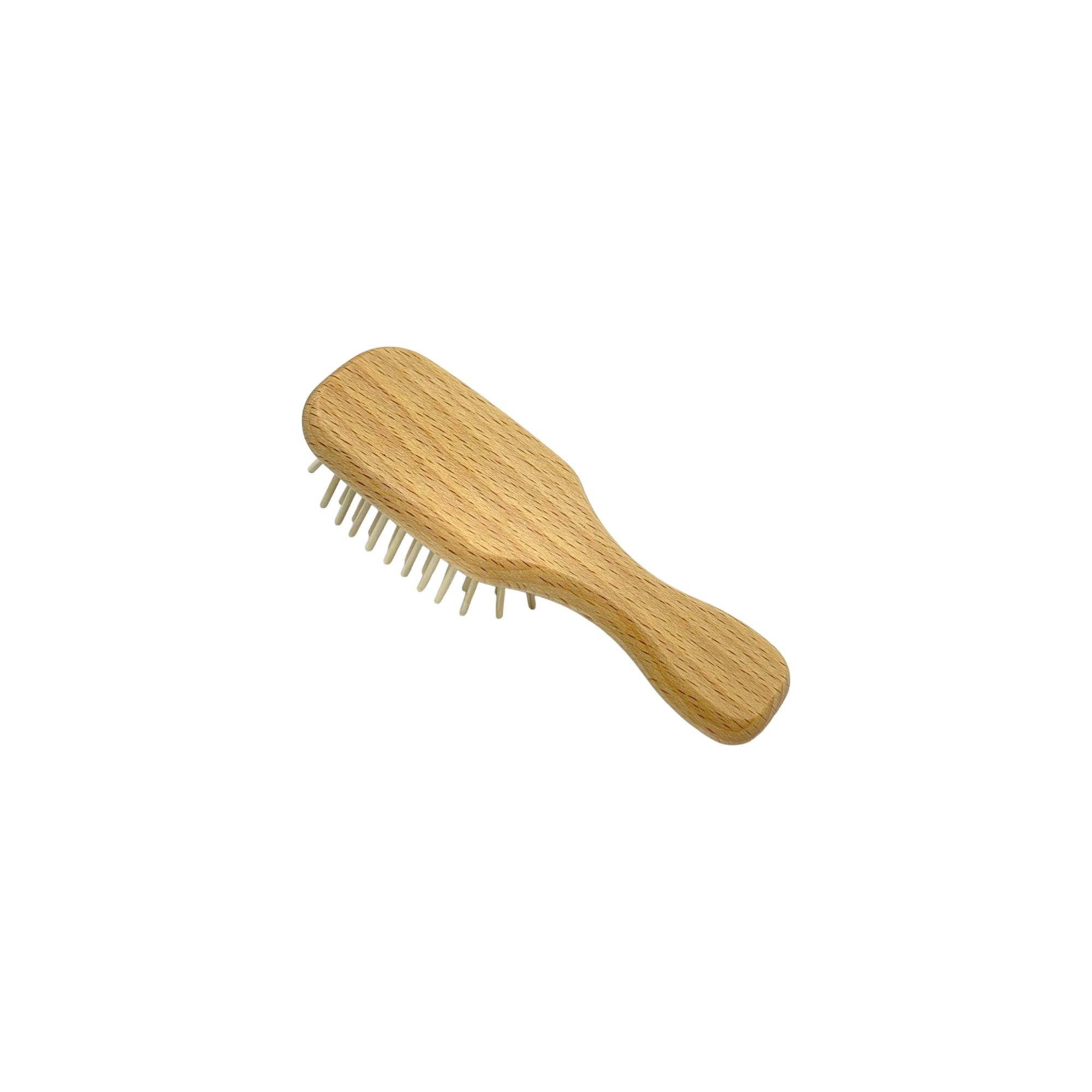 Dural Beech wood rubber cushion mini hair brush with wooden pins