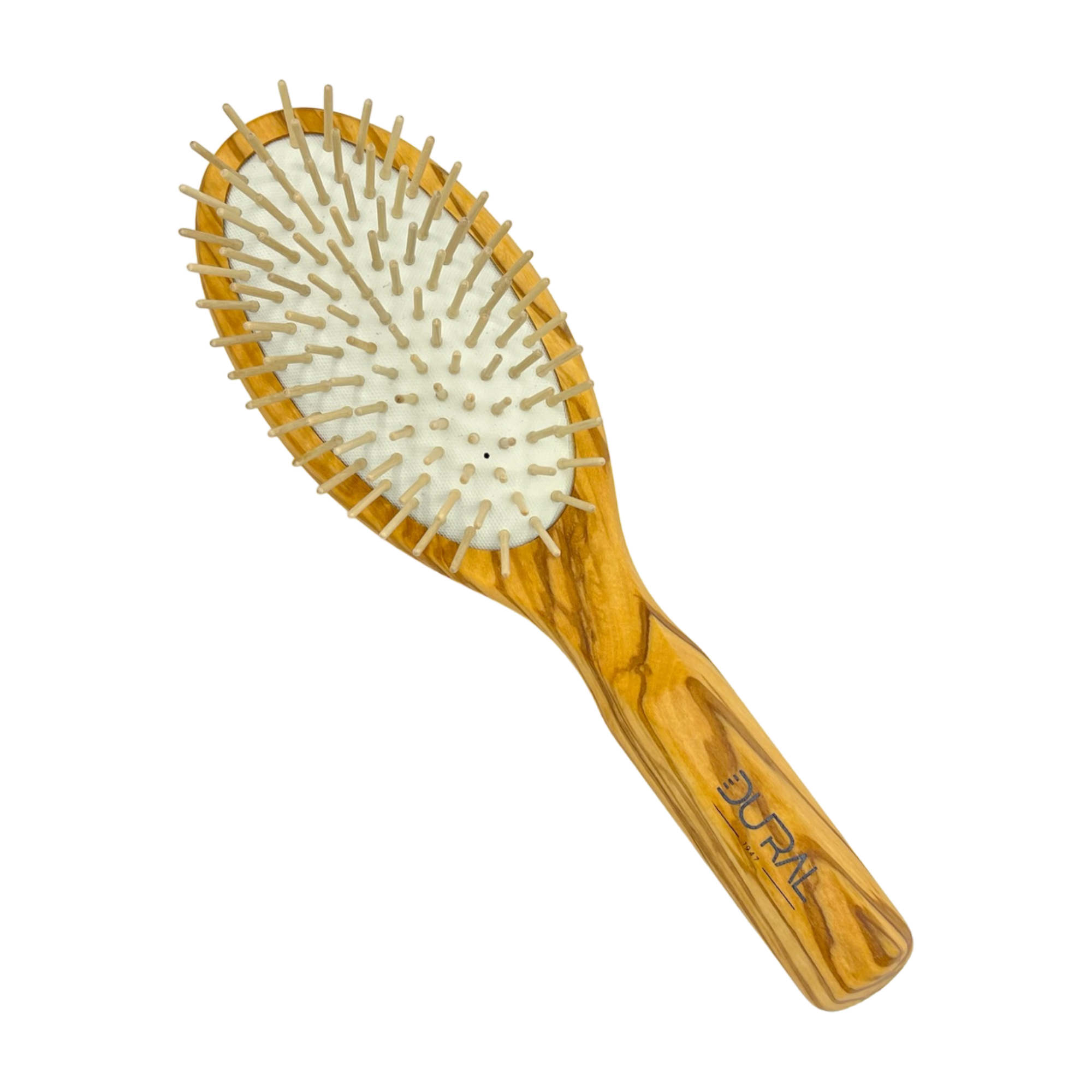 Dural Olive wood rubber cushion hair brush with wooden pins