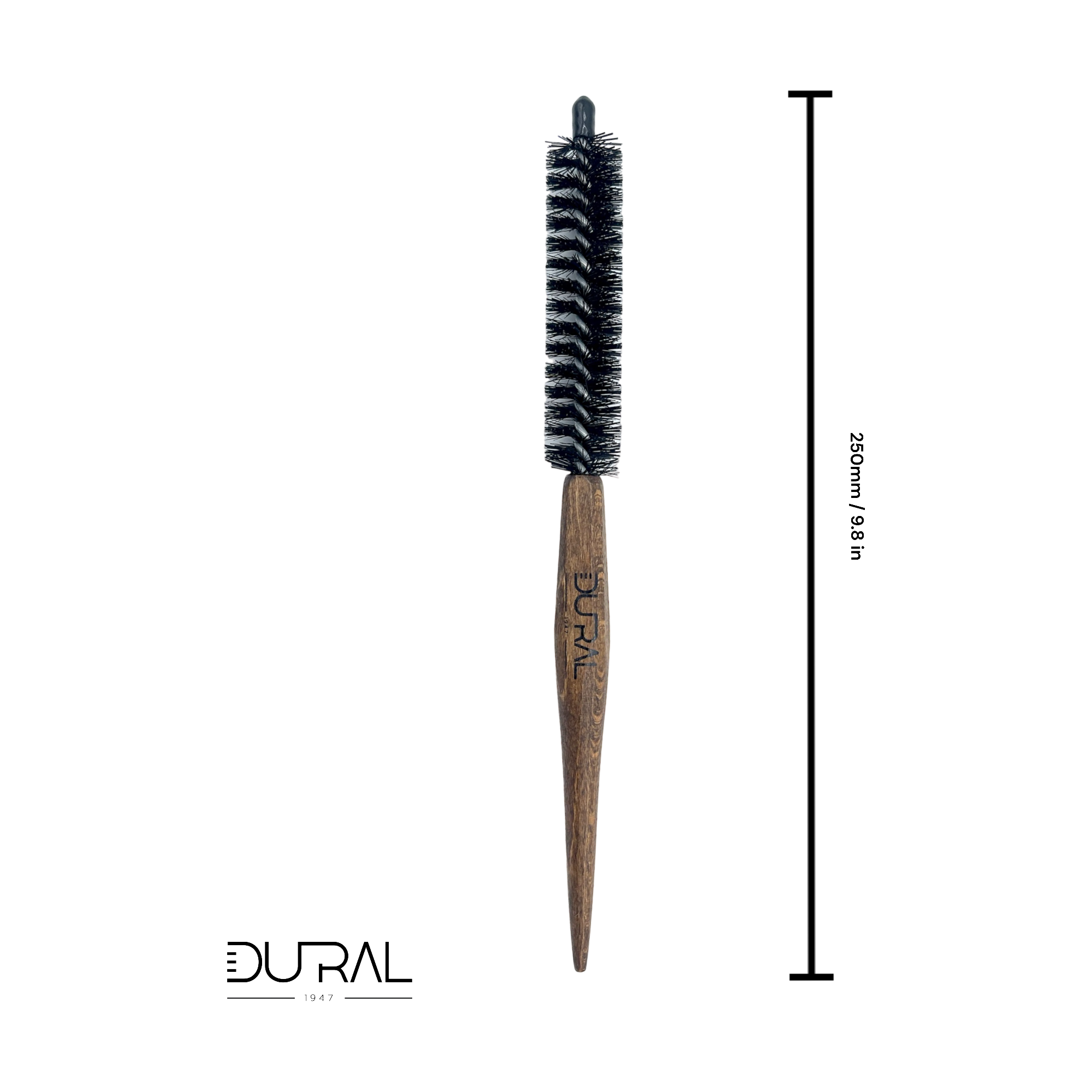 Dural Beech wood curling hair brush with mixed bristles