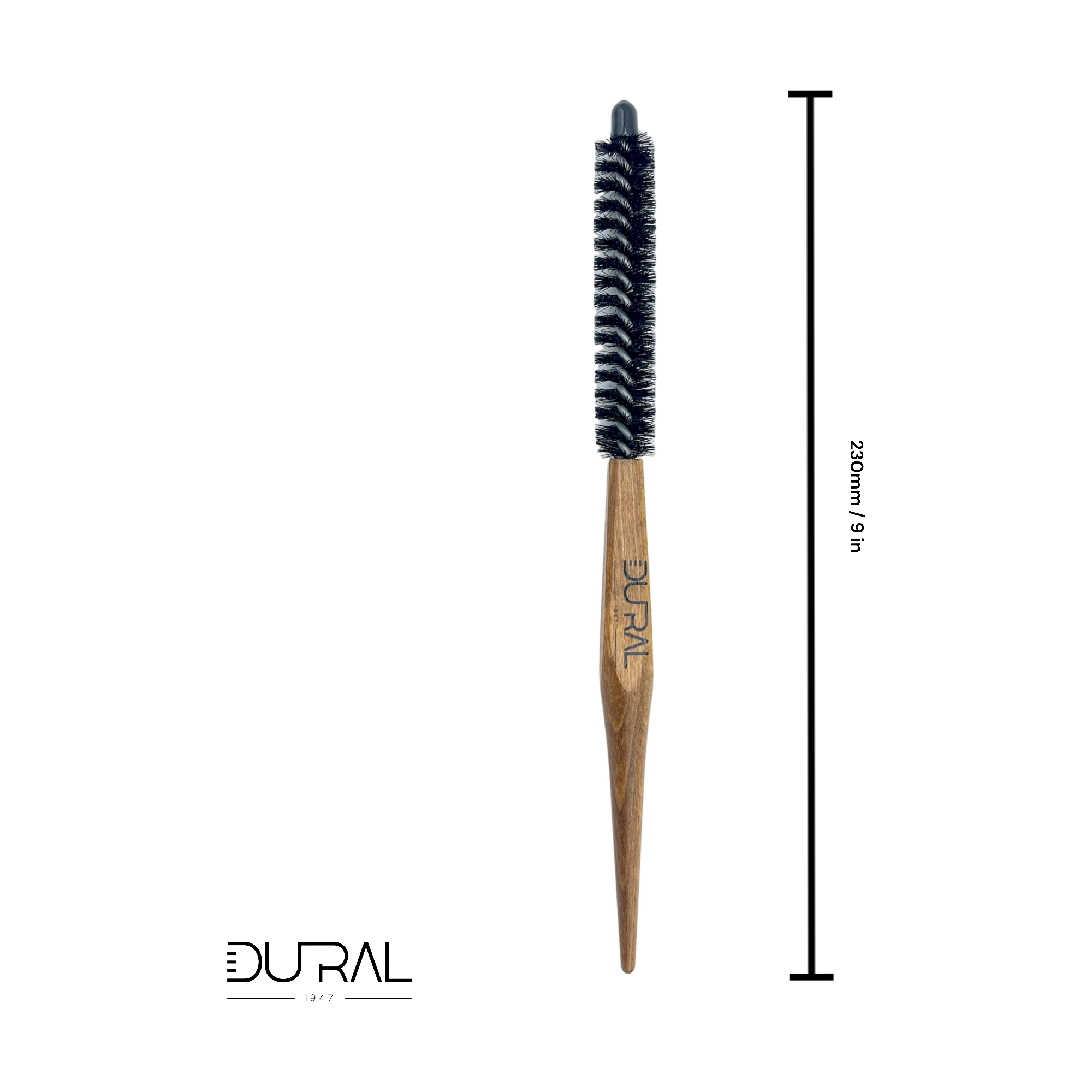 Dural Beech wood curling hair brush with boar bristles