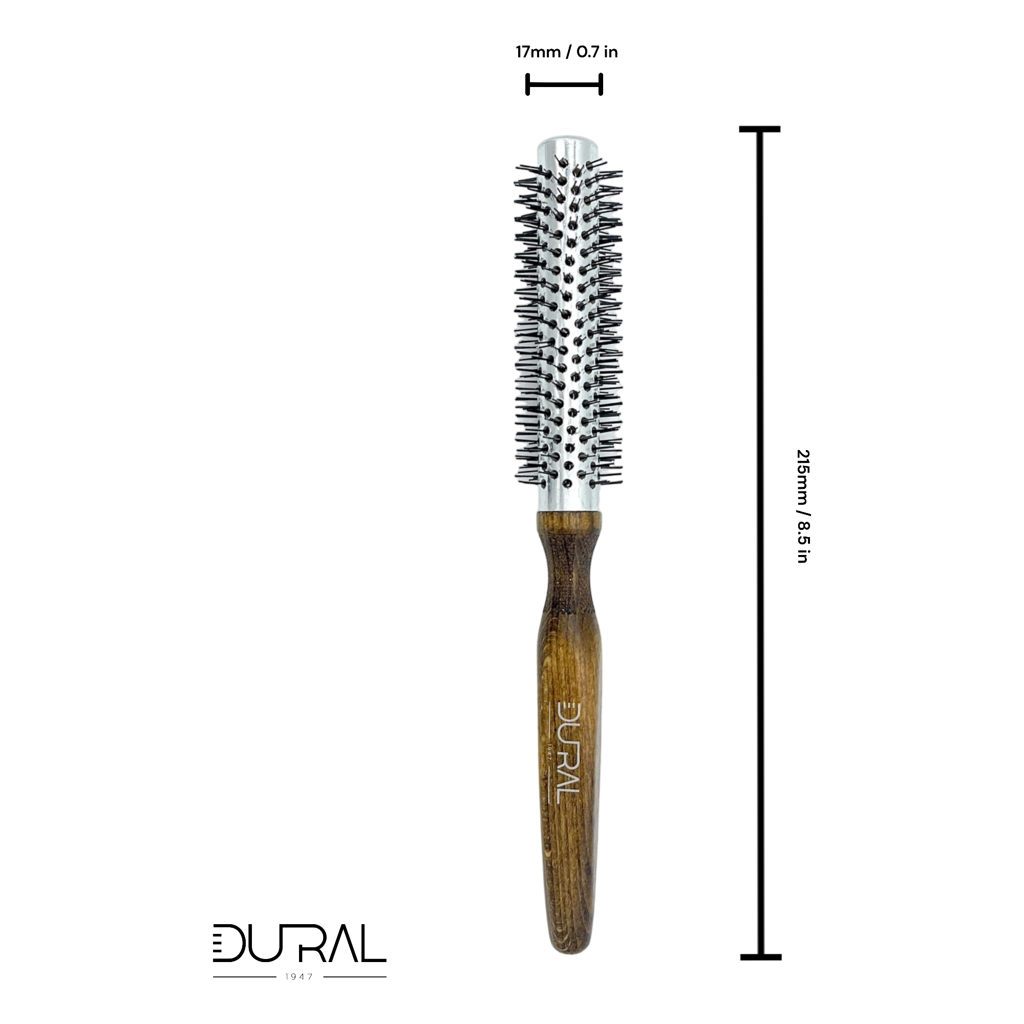 Dural Beech wood QuickStyler hair brush with nylon pins - 14 rows