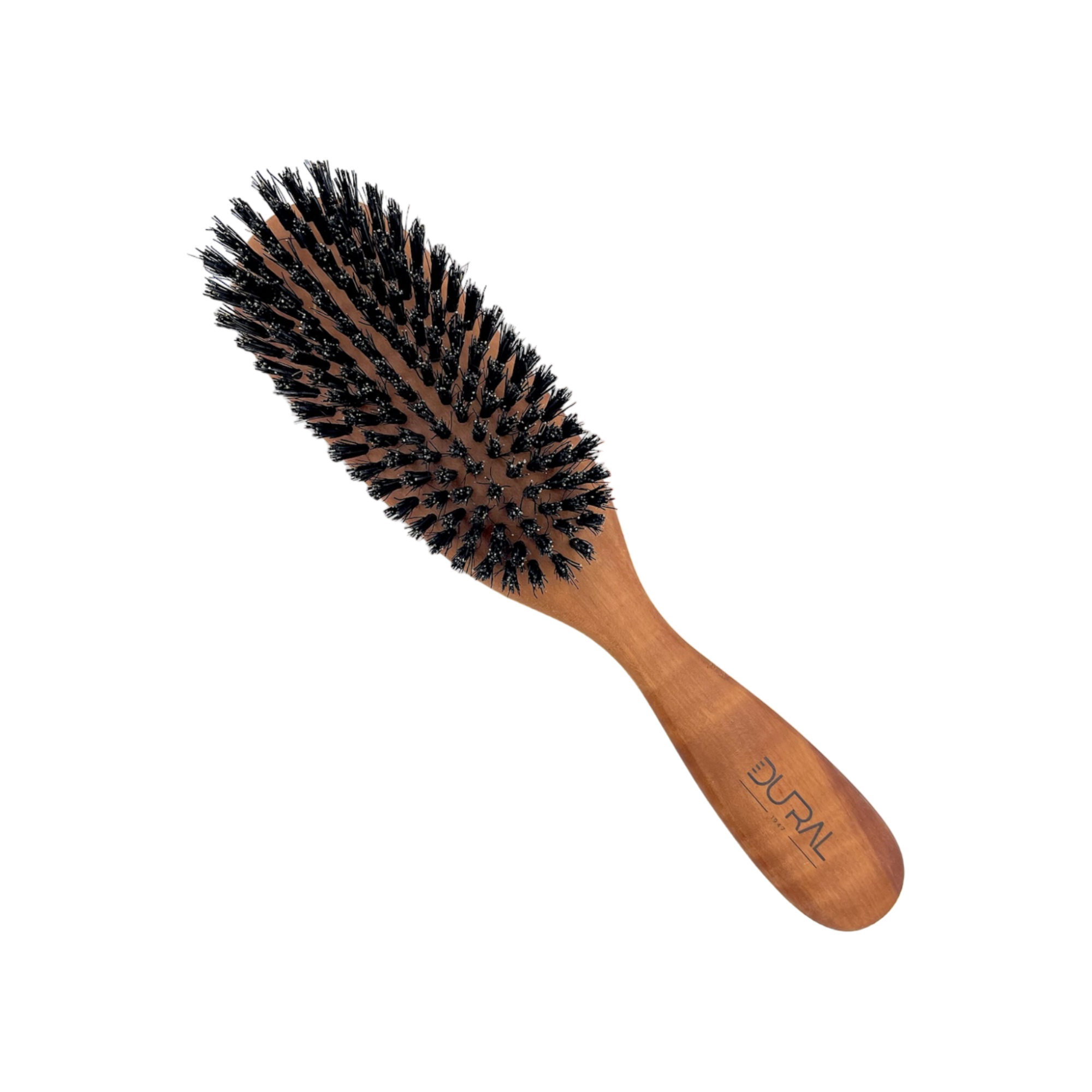 Dural Pear wood oval hair brush with boar bristles - 8 rows