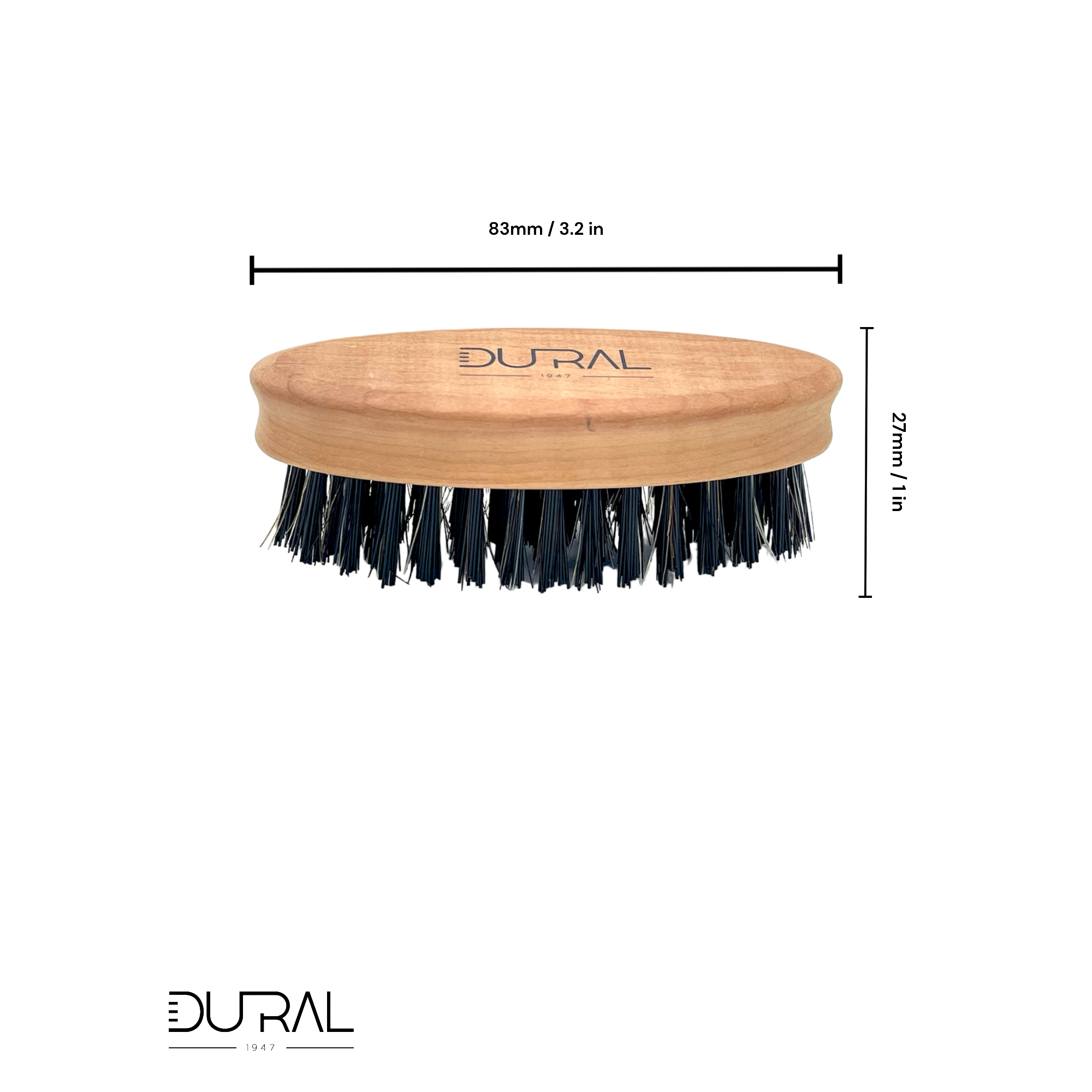 Dural Pear wood small beard brush - Halal compliant