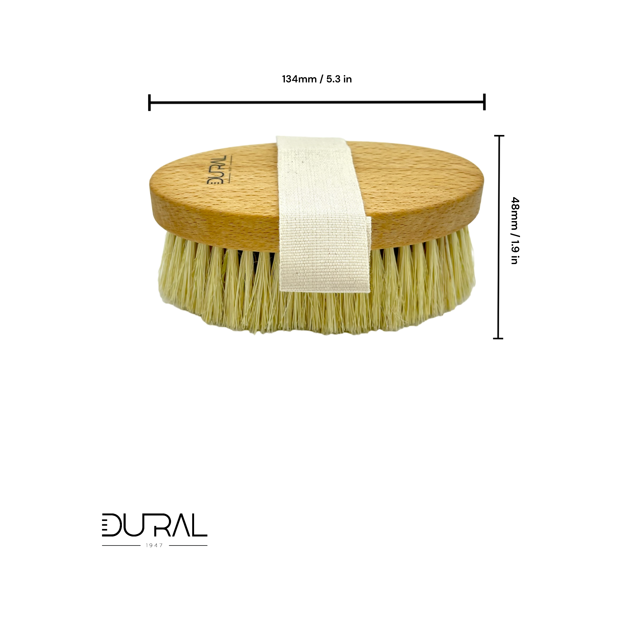 Dural Beech wood massage brush with tampico fiber