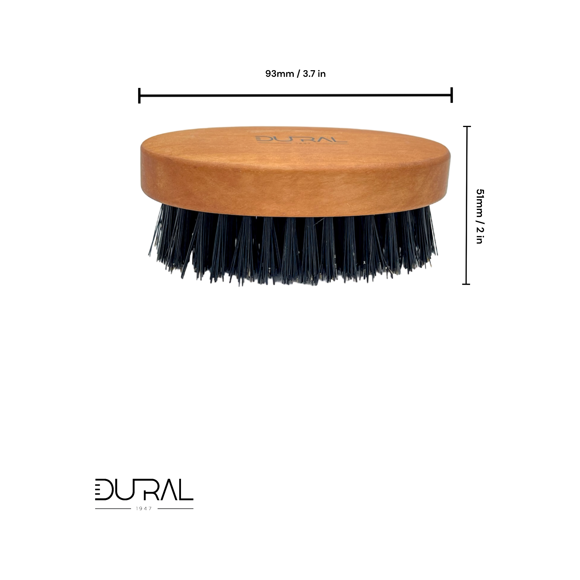 Dural Pear wood beard brush with wild boar bristles