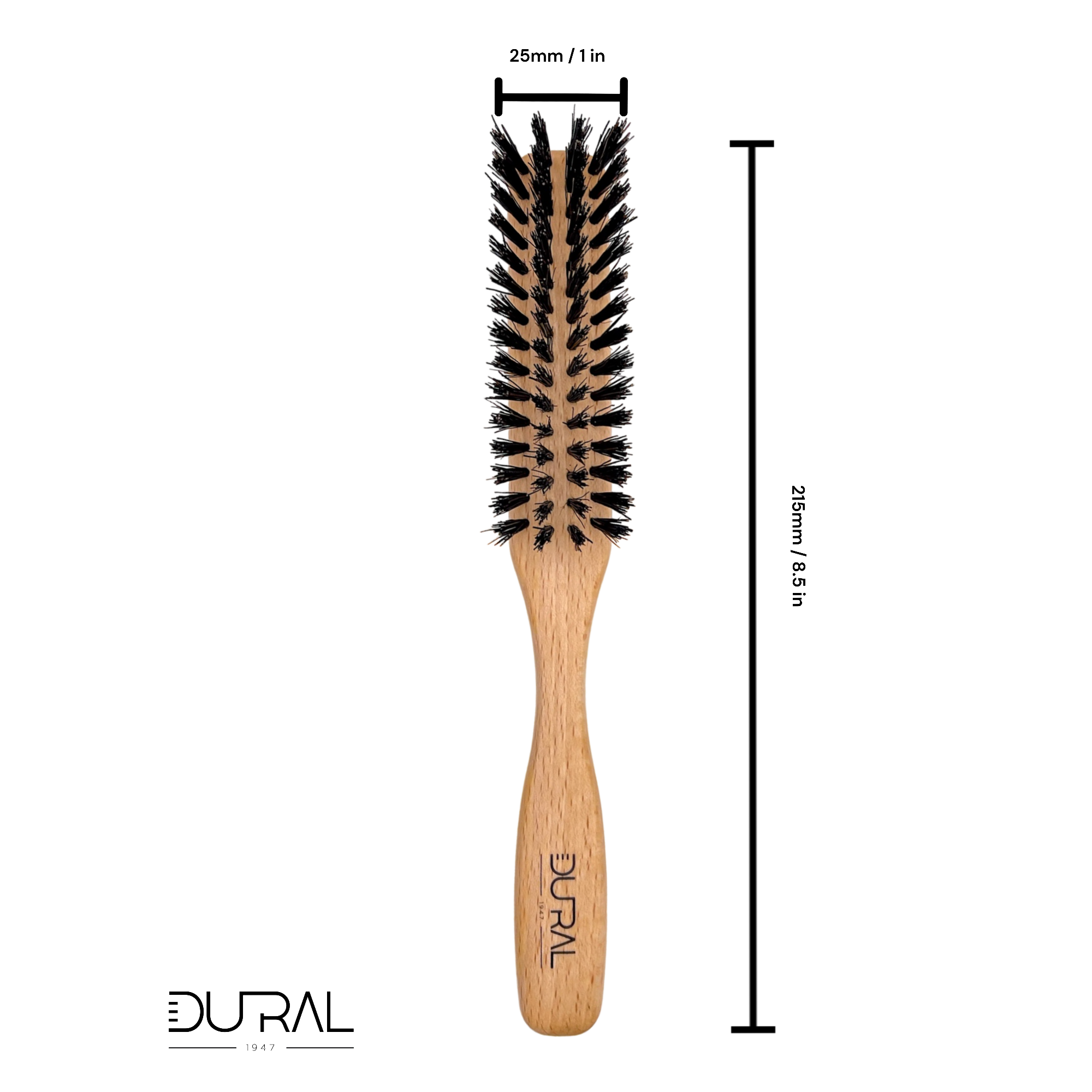 Dural Beech Wood boar bristles hair brush - 4 rows