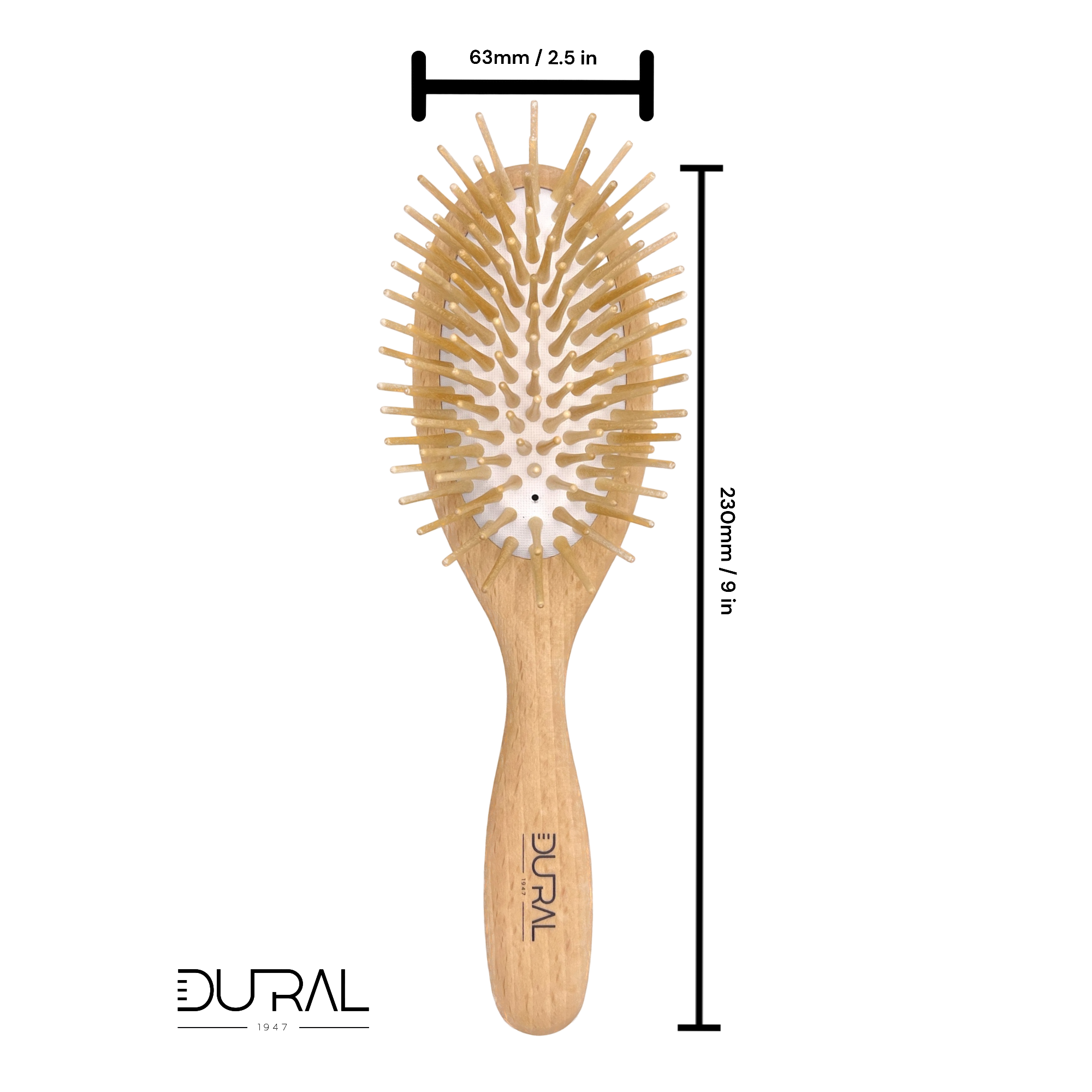 Dural Cushion Brush with Extra Long Wooden Pins