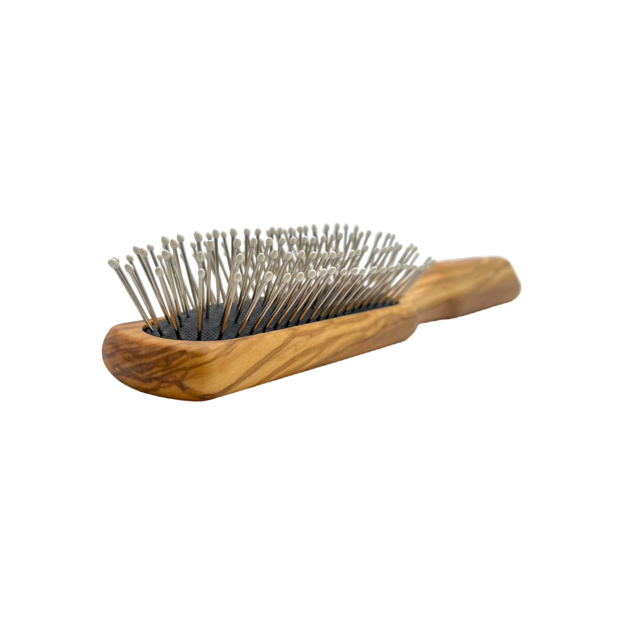 Dural Wooden Rubber Cushion Brush Steel Pins with Plastic Tips