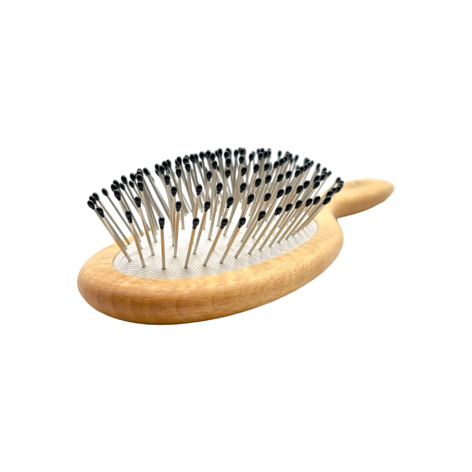 Dural Rubber Cushion Beech Wood Hair Brush, Steel Pins with Ball Tips