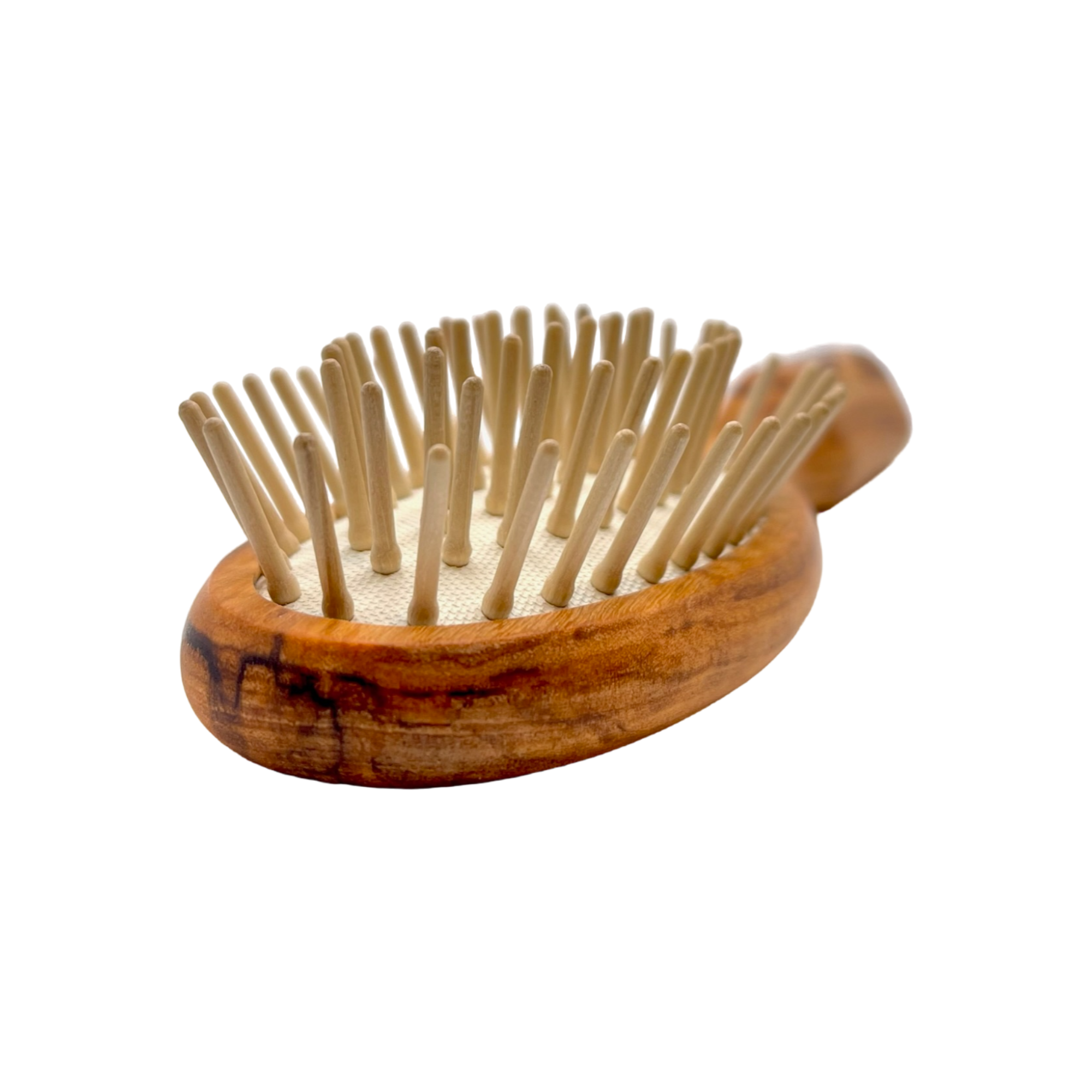 Dural Olive Wood Rubber Cushion Hair Brush with Wooden Pins