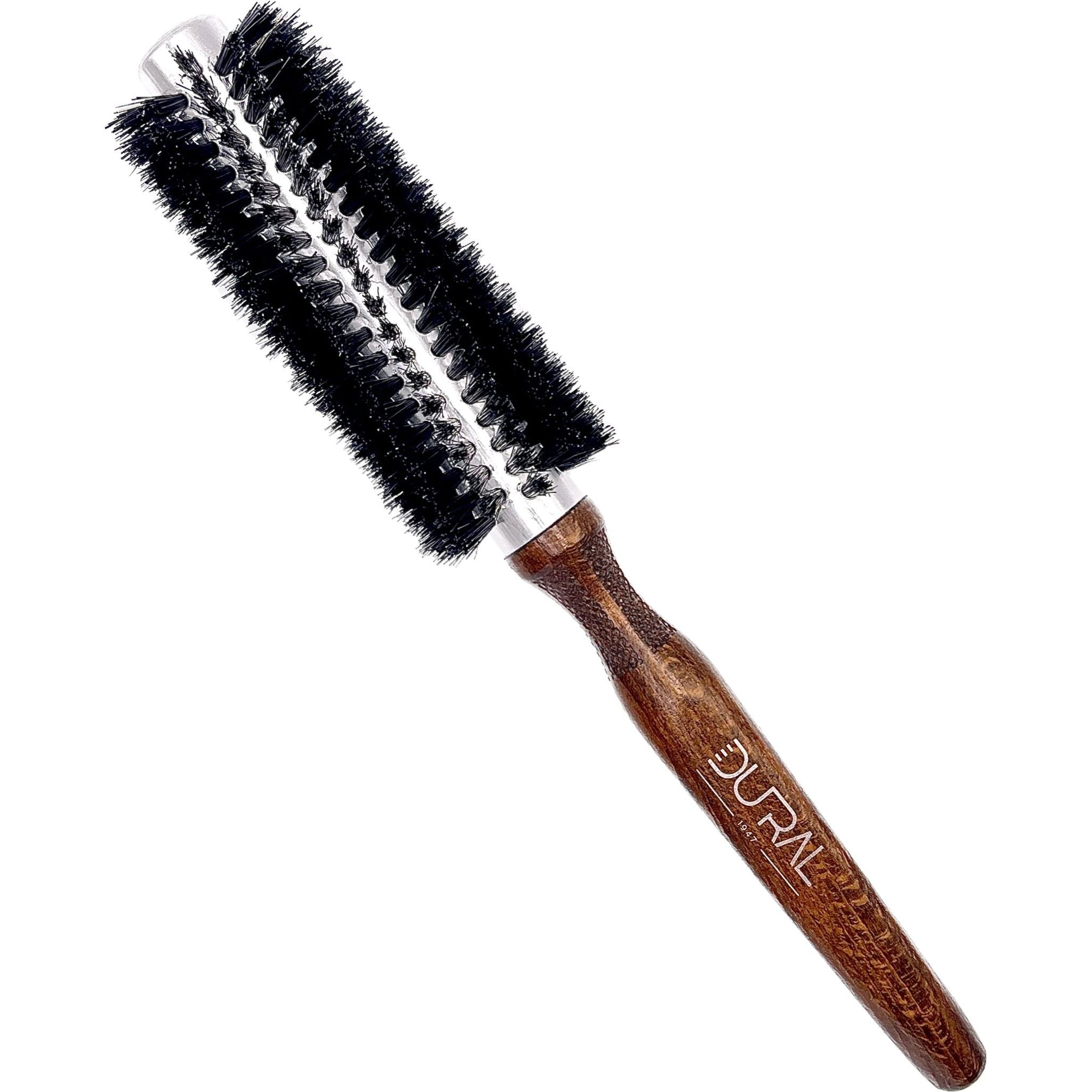 Dural Hair Brush 12 Rows Wood/Steel Pure Wild Boar Bristles