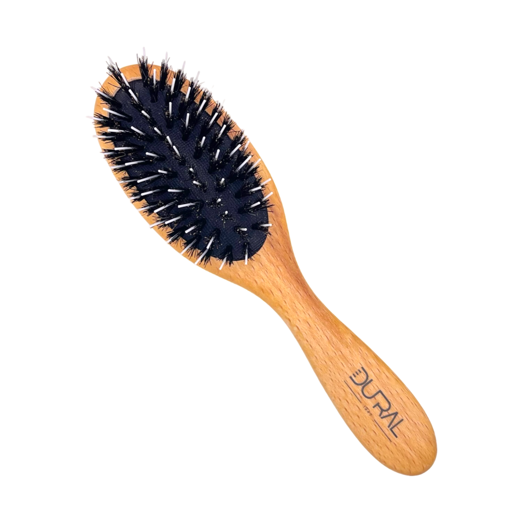 Dural Beech Wood rubber cushion hair brush with boar bristles and nylon