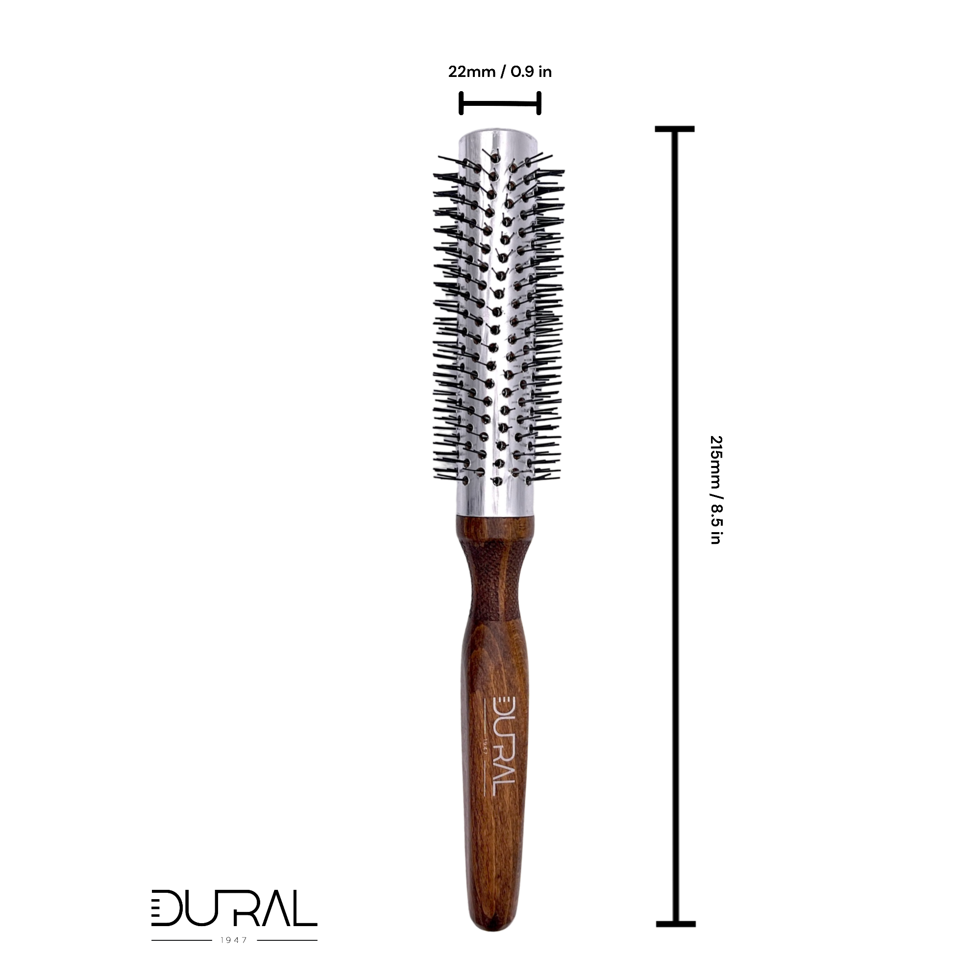 Dural Beech wood Quick-Styler hair brush with nylon pins