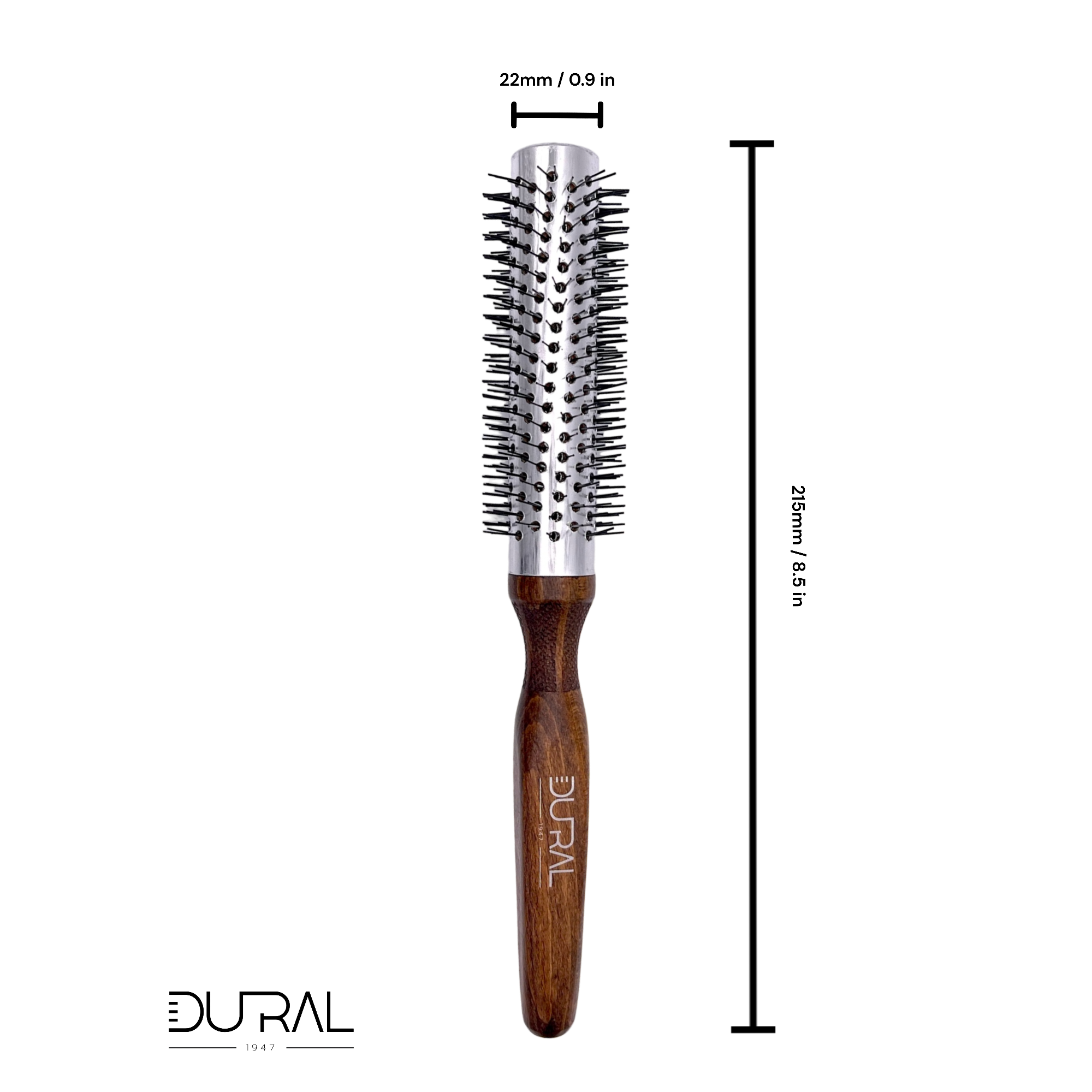 Dural Beech wood Quick-Styler hair brush with nylon pins