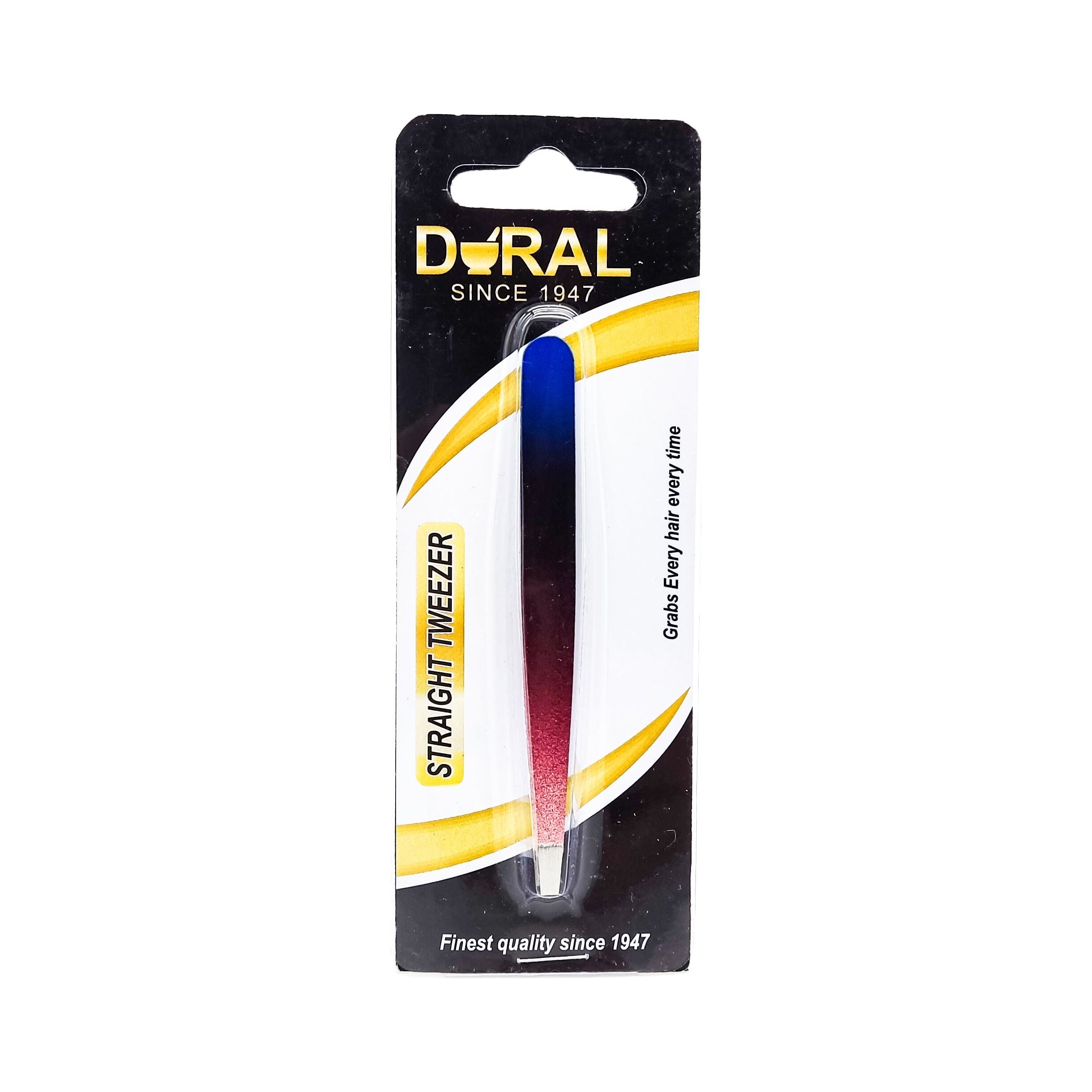 Dural Straight Tweezer Tricolor