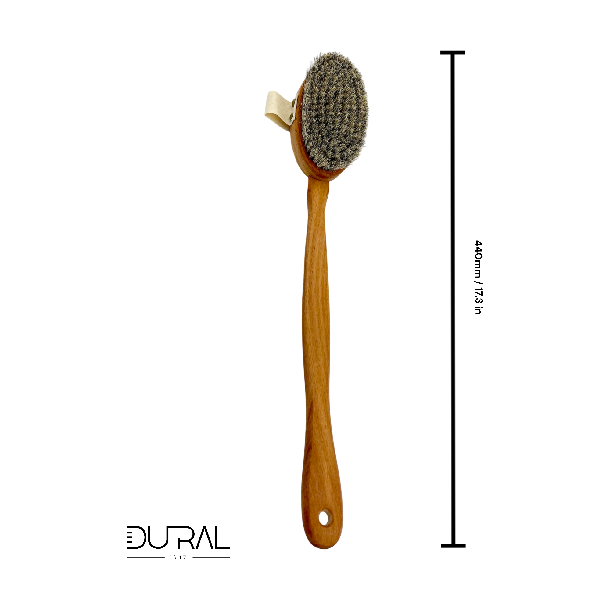 Dural Steamed beech wood bath brush with horse hair / sisal bristles