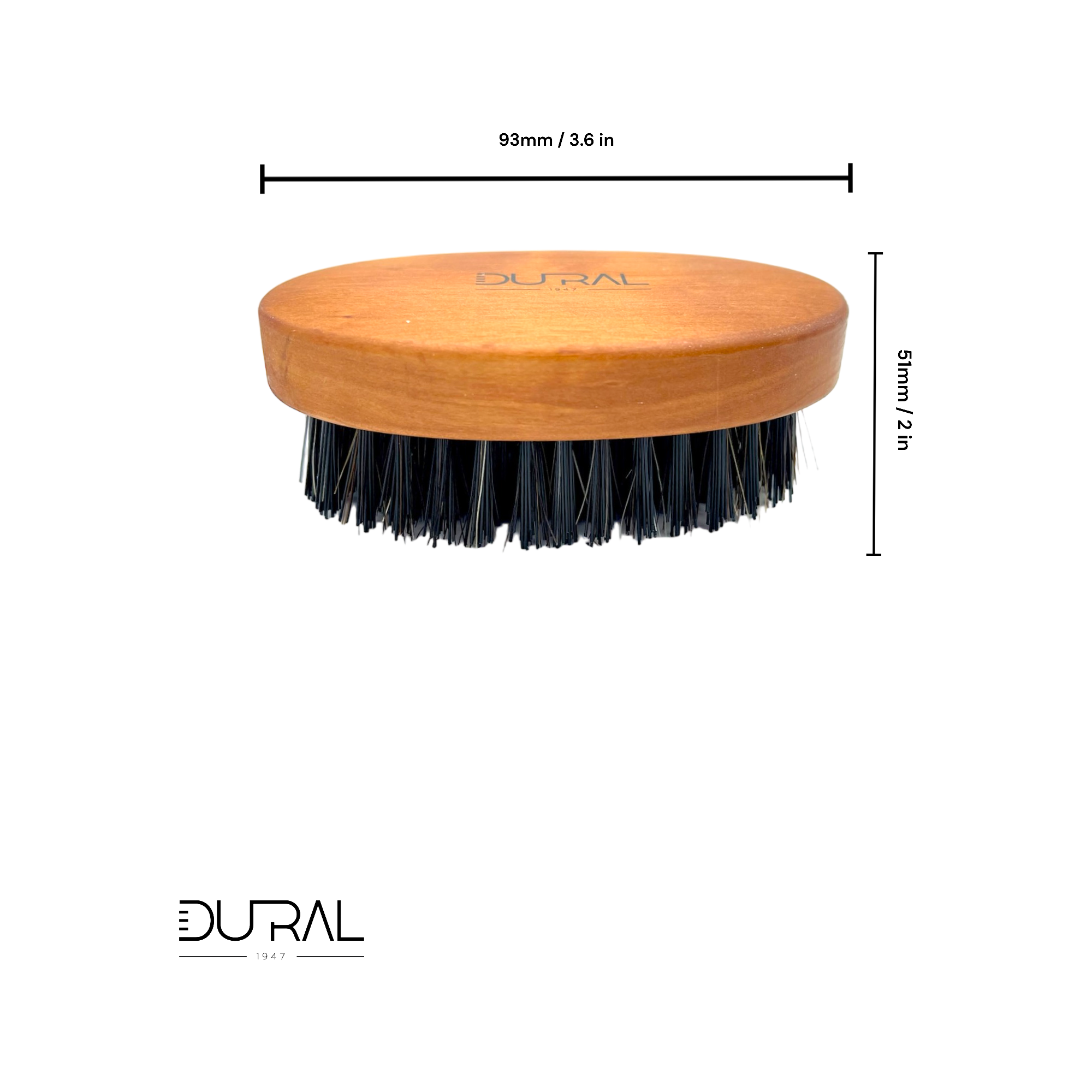 Dural Pear wood beard brush - Halal compliant