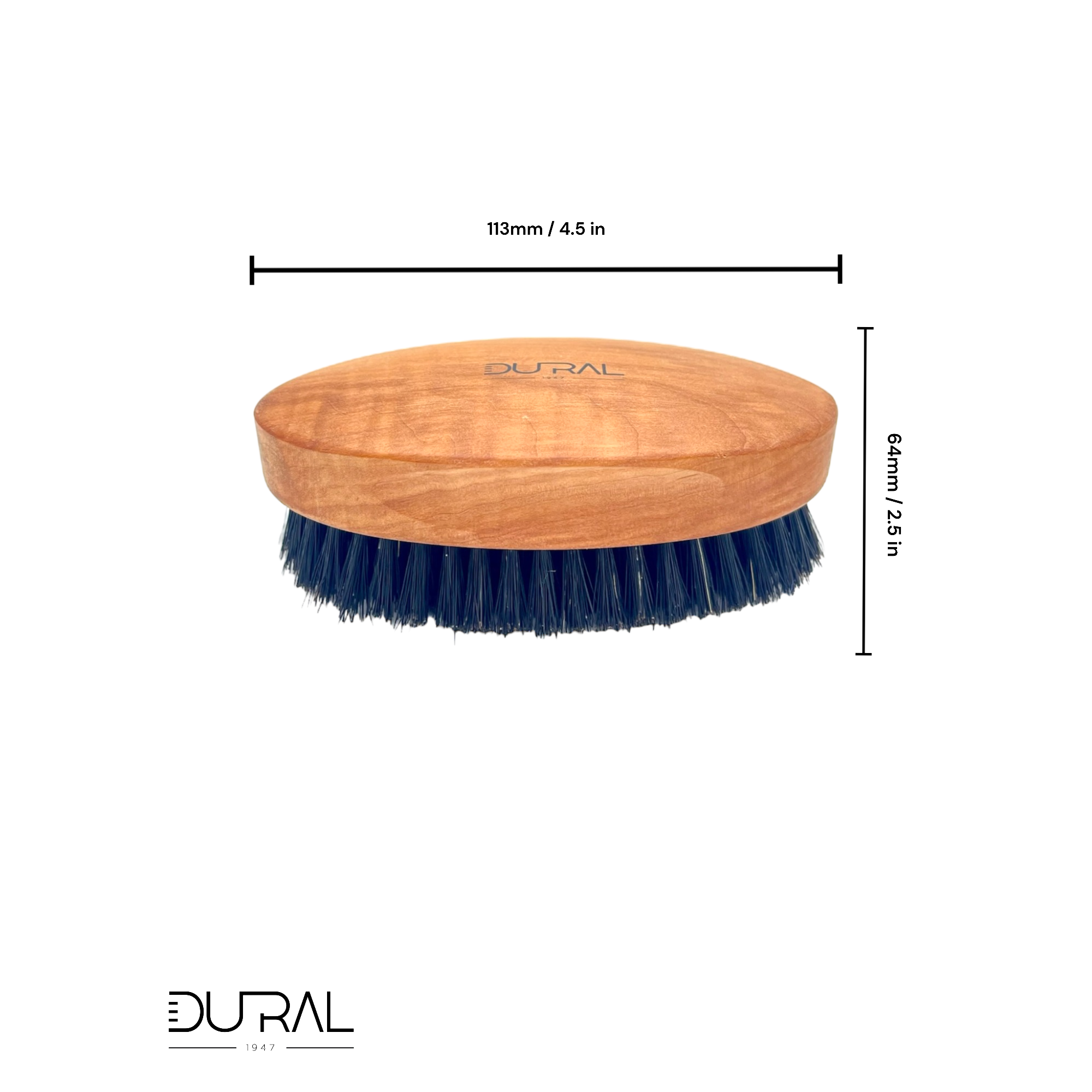 Dural Pear wood XL soft beard brush with natural bristles