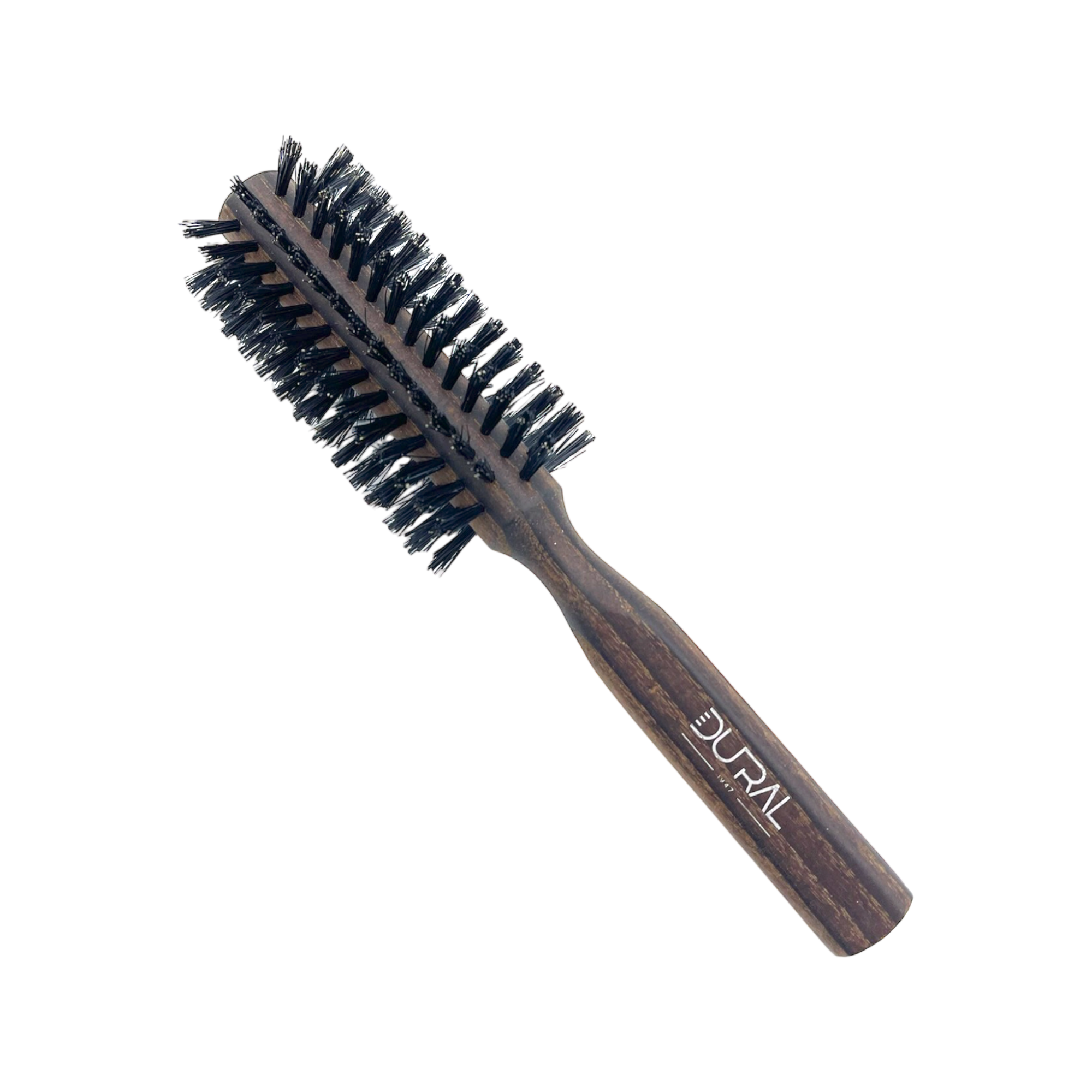 Dural Thermo Ash Wood 10 rows round hair brush with boar bristles